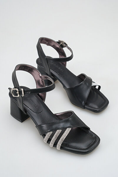 Mini Angel Μαύρο βραδινό φόρεμα με πέτρινη λεπτομέρεια Άνετο κοριτσίστικο βρα...