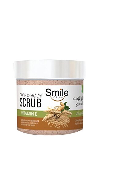 SMILE مقشر للوجه والجسم بفيتامين اي من سمايل 300مل