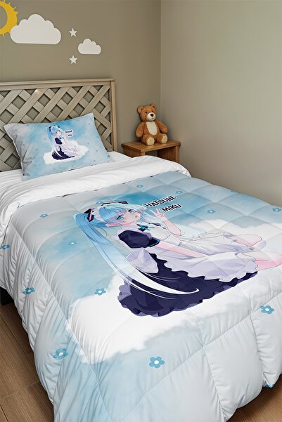 EVPANYA Clouds' Daughter Patterned Single Duvet and Pillowcase