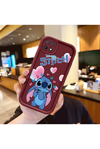 ucuc Oppo A15/A15S Uyumlu Darbeye Dayanıklı Kamera Korumalı Bordo Silikon Bas...