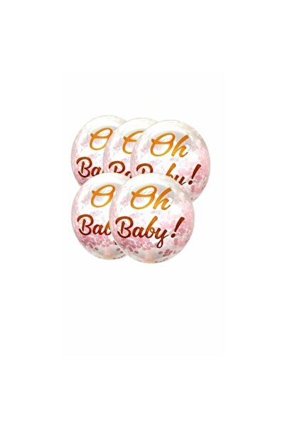 Shop Carnaval Комплект от 20 балона с конфети - О, бебе - Розов