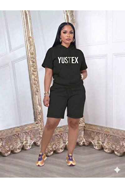 CANDERO Shorts - Women's Black Oversize Relaxed Fit High Waist Lace-Up Casual...