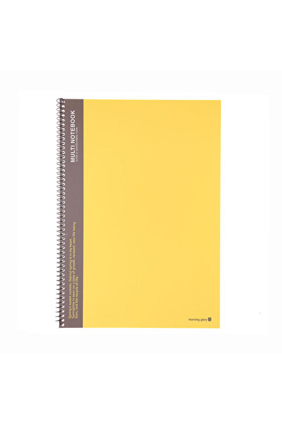 Morning Glory 5000 Trendy Çizgili Defter 25,6x18,4 cm Sarı 10250-84484