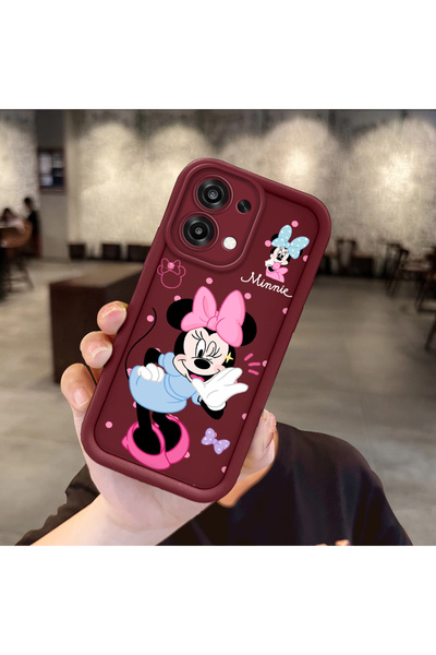 ucuc Oppo A6 Pro 4G/5G Uyumlu Darbeye Dayanıklı Kamera Korumalı Bordo Silikon...