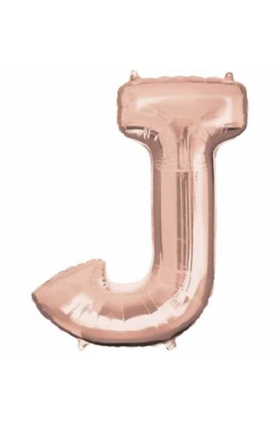 Shop Carnaval Balon din folie litera J, Rose Gold, 41 cm