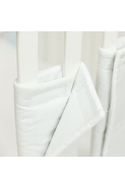 kidsdecor Protectii patut individuale "White" 35 x 35 cm - 6 buc