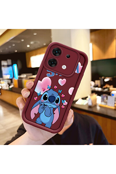 ucuc infinix Zero 30 5G Uyumlu Darbeye Dayanıklı Kamera Korumalı Bordo Siliko...
