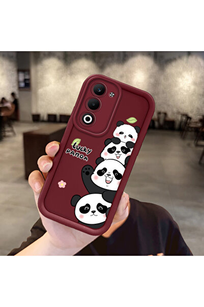 ucuc Oppo A5 4G/5G Uyumlu Darbeye Dayanıklı Kamera Korumalı Bordo Silikon Bas...