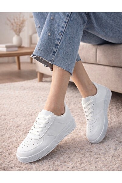 ONEGİYER Unisex Air Sneaker Casual Λευκά Αθλητικά Παπούτσια