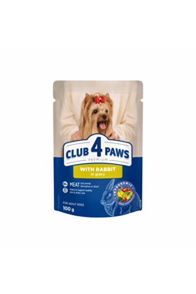 Club4Paws Hrana umeda Club 4 Paws pentru caini talie mica - Iepure in sos, 24...