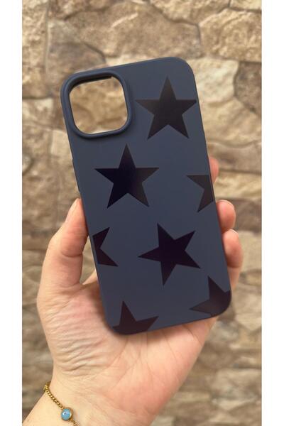 Vip Case iPhone 14 Plus ve 15 Plus Uyumlu Star Silikon Darbe Emici Klasik Kor...