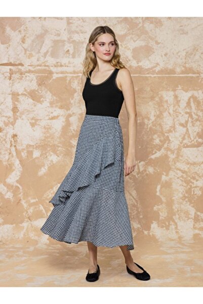 Unique Καρό υφασμάτινη φούστα