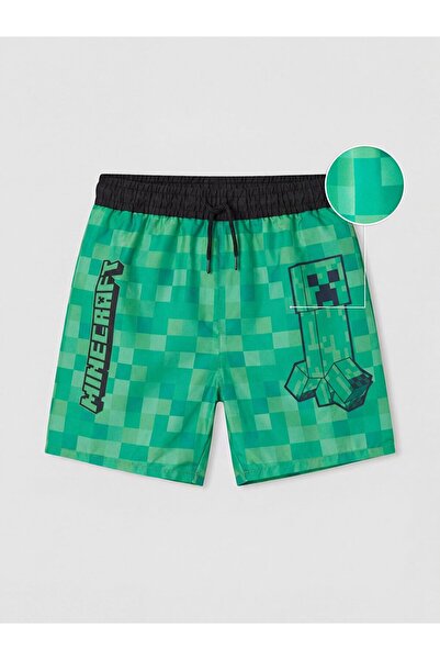 LC Waikiki LCW Kids Minecraft kupaće šortsevi za dečake sa printom