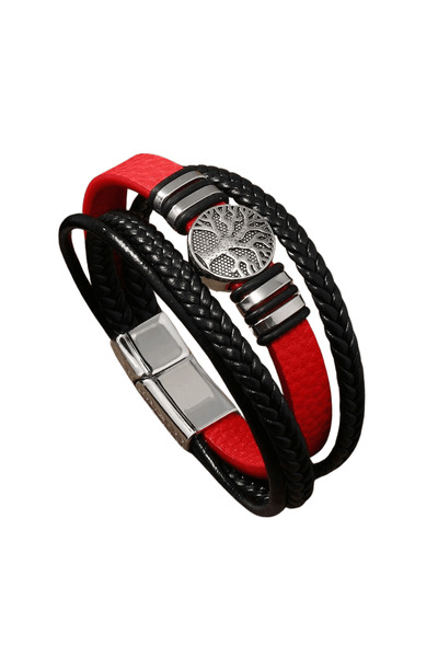 Belora Ανδρικό Πολύστρωτο Βραχιόλι με Μαγνητικό Κούμπωμα, σε πολλά χρώματα