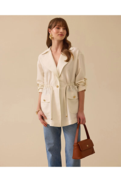 SEÇİL ŞIK CEKET-251110003 Ekru