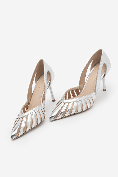 Marjin Γυναικεία παπούτσια στιλέτο με μυτερή μύτη και λεπτομέρεια από διχτυωτ...