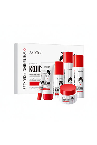 SADOER Set cadou pentru îngrijirea facială cu acid kojic, 6 piese