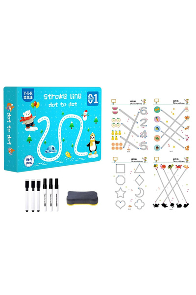 MC Micostore Παιχνίδι Συνδέστε τα Σημεία με 64 επαναχρησιμοποιούμενα ταμπλό, ...