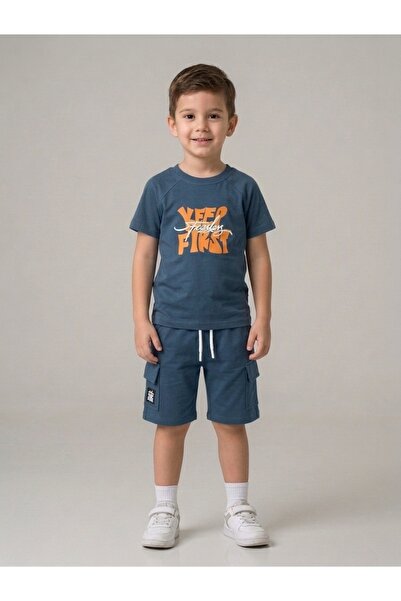 yavrucak life Σετ χτενισμένων βαμβακερών ρούχων 2 τεμαχίων για αγόρια