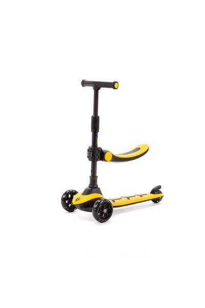ADAMEX Trotineta Lamborghini 2&minus;in&minus;1 pentru copii cu scaun si 3 ro...