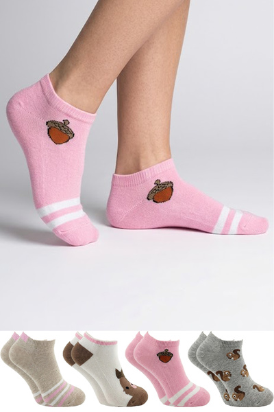 KARDEŞLER ÇORAP Γυναικείες κάλτσες από βαμβακερό μαλλί, πολύχρωμες, συσκευασί...