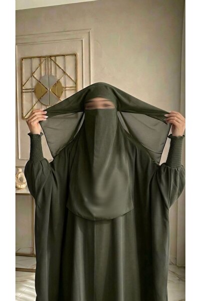 ISHRAQAT AL-AMAL Islamic 2-Piece Jilbab or Hijab or Abaya with Multi-Colored ...
