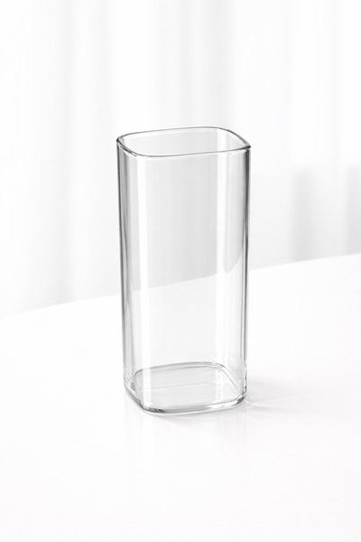 DailyHome Modern Kare Cam Bardak Şeffaf – Soğuk Kahve, Smoothie ve İçecek Bar...