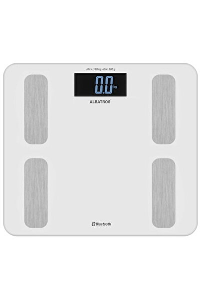 ALBATROS Bathroom scale with SMART FIT body analyzer, Connection via Tuya Sma...