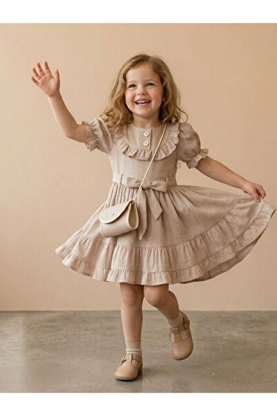 Cherrys Bebek Φόρεμα κοριτσιού με βολάν και τσάντα Robası