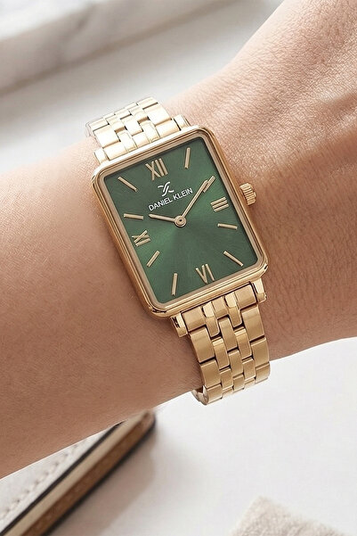 Daniel Klein Kadın Gold Metal Kordon Beyaz Kadran Kol Saati 2 Yıl Garantili
