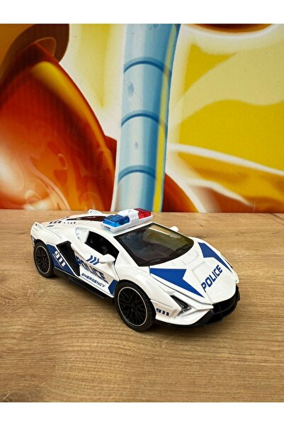 scntoys Lamborghini Oyuncak Polis Arabası Sesli Işıklı Çekbırak Lamborghini M...