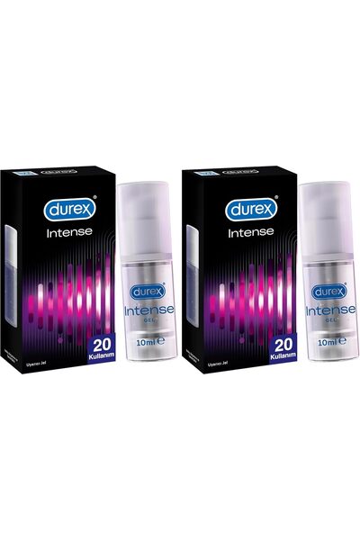 Durex Intense 10 ml Uyarıcı Kayganlaştırıcı Jel – İkili Paket, Yoğun His ve A...