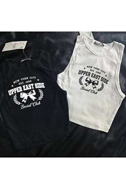 Gofeel Upper East Side Printed Sleeveless Crop Top