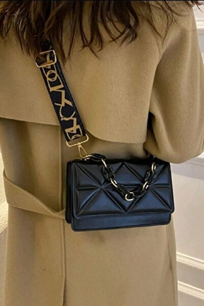 OEM Geantă crossbody, VOGUET, din piele sintetică, Negru