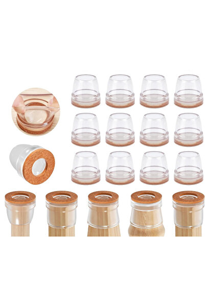 Ezprotekt Protecții rotunde pentru picioarele scaunelor și mobilei, 26-32mm, ...