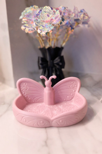 MİR STORE Decorative Organizer Plate with Butterfly Figure |   Jewelry & Acce...