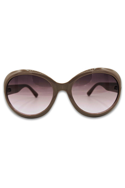 Matteo Ferari Γυναικεία στρογγυλά γυαλιά ηλίου με καφέ φακούς ντεγκραντέ