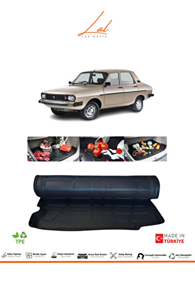 Lal Renault 12 TSW Toros Sedan (binek) 3D Bagaj Havuzu (1972-2000 Uyumlu)