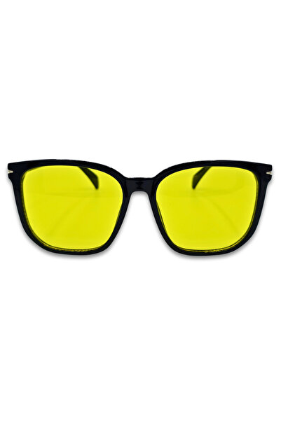 Matteo Ferari Ουνισέξ γυαλιά ηλίου με κίτρινους φακούς UV400, μοντέρνου στυλ
