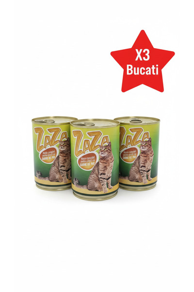 Zaza Κονσέρβα για ενήλικες γάτες με Κοτόπουλο 415 γρ. - 3 Τεμάχια