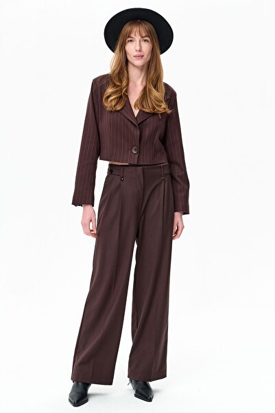 Blue Shadow Pantaloni de damă Offi Chocolate 40