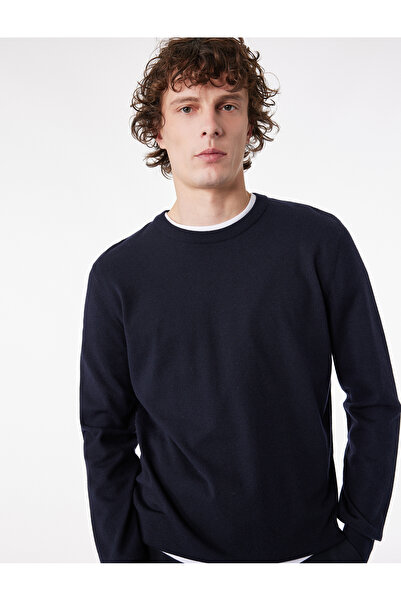 Koton Regular Fit Long Sleeve Crew Neck Basic Knit Sweater