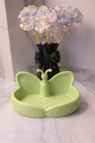 MİR STORE Decorative Organizer Plate with Butterfly Figure |   Jewelry & Acce...