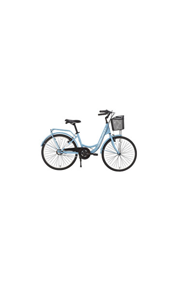 Bisan SORRENTO KADIN ŞEHİR BİSİKLETİ 44CM V 28 JANT 3 VİTES BEBE MAVİ SİLVER