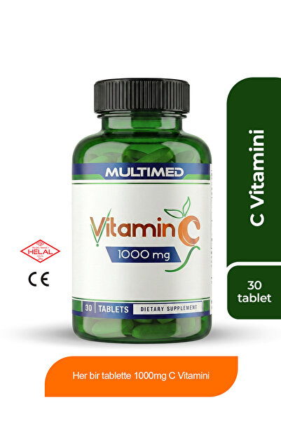 Multimed C Vitamini 1000 mg – Yüksek Doz Günlük Destek – 30 Tablet