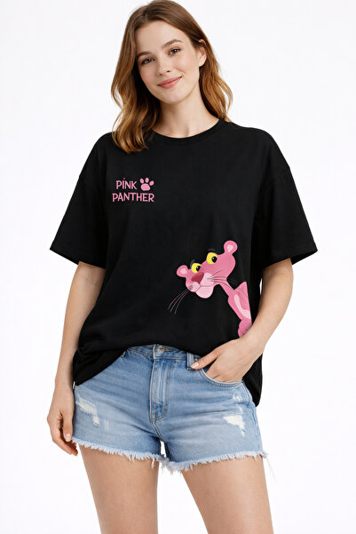ArtYus Μπλουζάκι Unisex Oversize με στάμπα Pink Panther – Βαμβακερό T-Shirt σ...