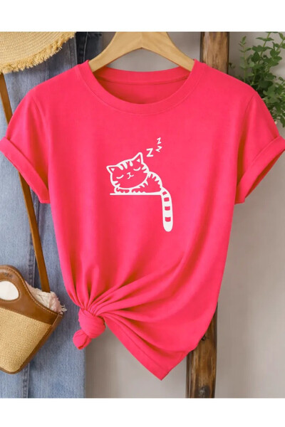 Pink Sky Premium Oversize T-Shirt 100% Βαμβάκι Unisex Άνετη Εφαρμογή Τάση Νέα...