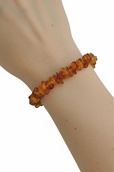 Pozitif Doğal Taş Baltic Amber Elastic Bracelet 522-3