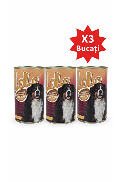 LOLO Κονσέρβες για ενήλικους σκύλους με Κοτόπουλο 1240 γρ. - 3 Τεμάχια