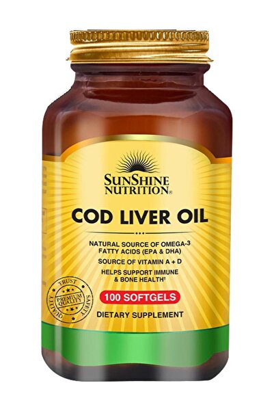 Sunshine Nutrition Cod Liver Oil 100 Softgel